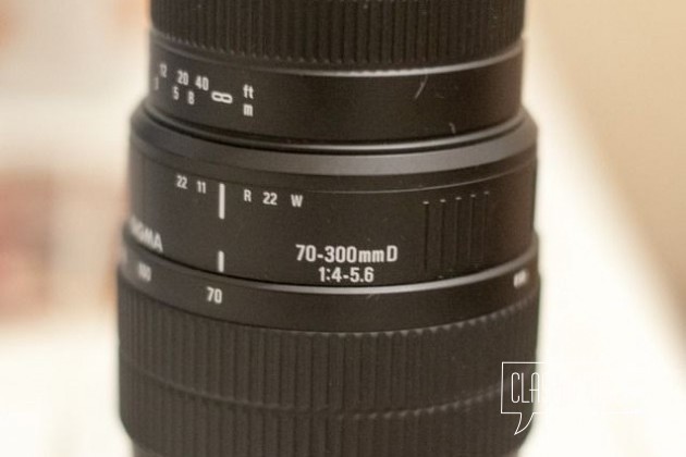 Объектив Sigma DG AF 70-300/4-5.6D Macro for Nikon в городе Воткинск, фото 1, телефон продавца: +7 (922) 693-32-34