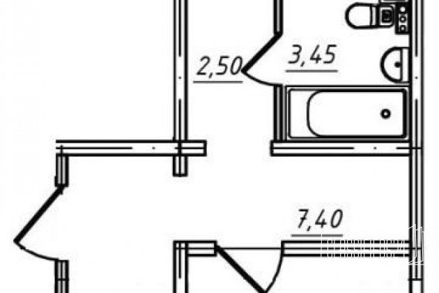 1-к квартира, 42 м², 12/16 эт. в городе Всеволожск, фото 3, телефон продавца: +7 (812) 346-94-52