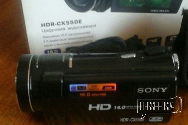 Sony HDR-CX550E в городе Уфа, фото 3, Прочая ТВ и видеотехника