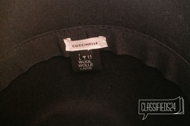 Шляпа черная Coccinelle Оригинал в городе Екатеринбург, фото 3, телефон продавца: +7 (912) 261-16-05