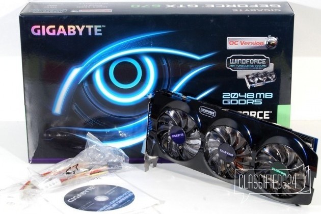 Gigabyte GTX 670, 2гб, 256 бит, заводской разгон в городе Красноярск, фото 2, стоимость: 11 000 руб.