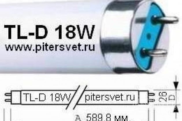 Philips - Лампа люминисцентная TL-D 18 Вт/54-765 в городе Красноярск, фото 2, Освещение