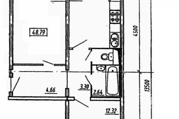 2-к квартира, 48 м², 6/10 эт. в городе Красноярск, фото 1, стоимость: 1 150 000 руб.