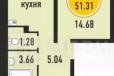 2-к квартира, 51 м², 3/16 эт. в городе Тюмень, фото 1, Тюменская область