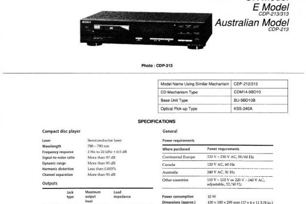 Настоящий CD-проигрыватель Sony CDP-313 в городе Чебоксары, фото 2, Чувашия