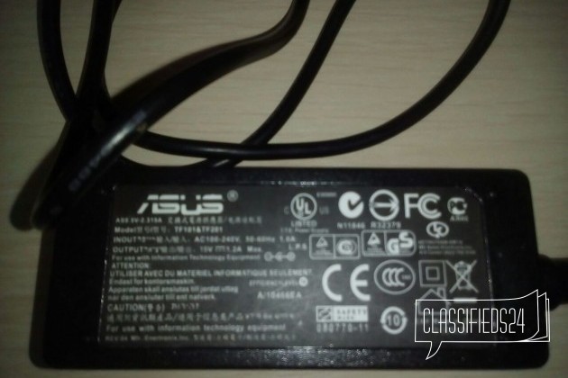 Зарядное устройство Asus Eee Pad Transformer TF300 в городе Тюмень, фото 2, стоимость: 800 руб.