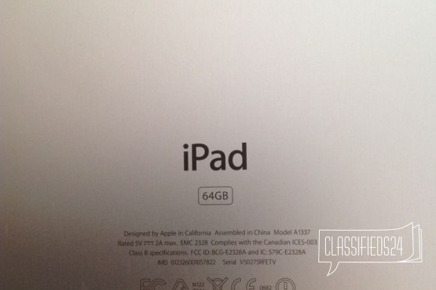 iPad 1 64Gb WiFi 3G в городе Оренбург, фото 2, стоимость: 4 800 руб.