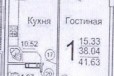 1-к квартира, 42 м², 5/17 эт. в городе Воронеж, фото 1, Воронежская область