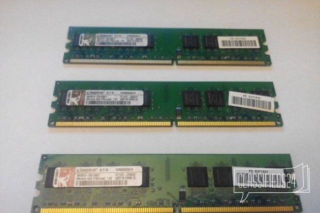 Оперативная память Kingston DDR2 PC6400 800 MHz в городе Рыбинск, фото 1, телефон продавца: +7 (920) 127-01-48