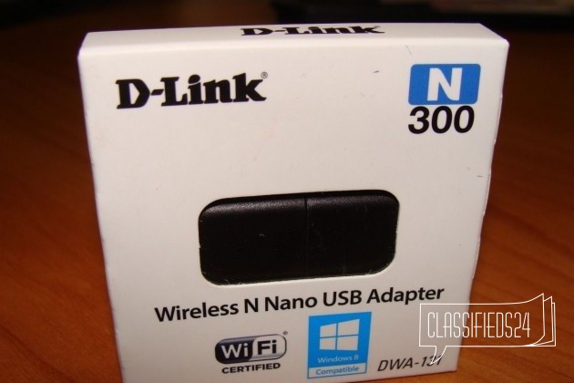 Wi-Fi адаптер D-Link DWA-131 300 Мбит/с новый в городе Магнитогорск, фото 1, стоимость: 590 руб.