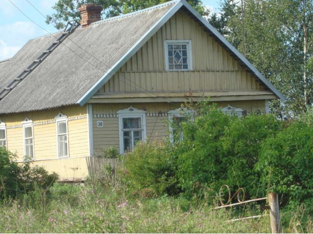 д. Губаницы, ИЖС , хороший крепкий дом 7Х9 (бревно) в городе Волосово, фото 1, стоимость: 1 300 000 руб.