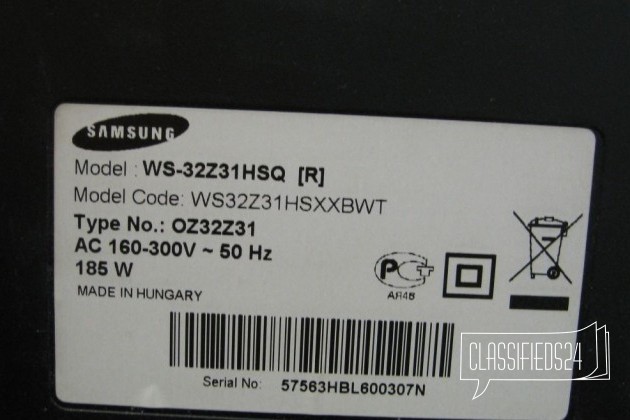 Samsung WS-32Z31HSQ в городе Ростов-на-Дону, фото 3, стоимость: 4 500 руб.