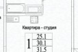 Студия, 33 м², 15/17 эт. в городе Видное, фото 1, Московская область