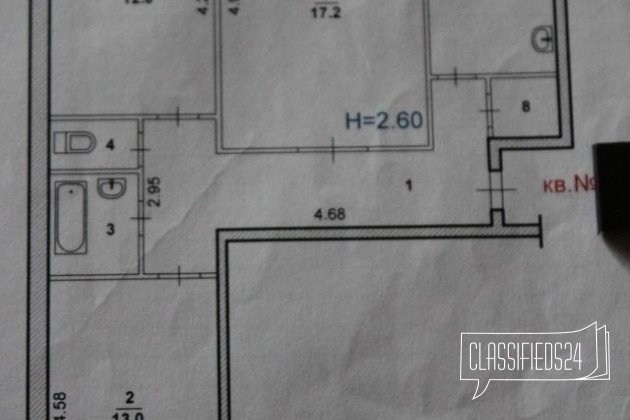 3-к квартира, 67 м², 4/10 эт. в городе Волжский, фото 1, стоимость: 2 550 000 руб.