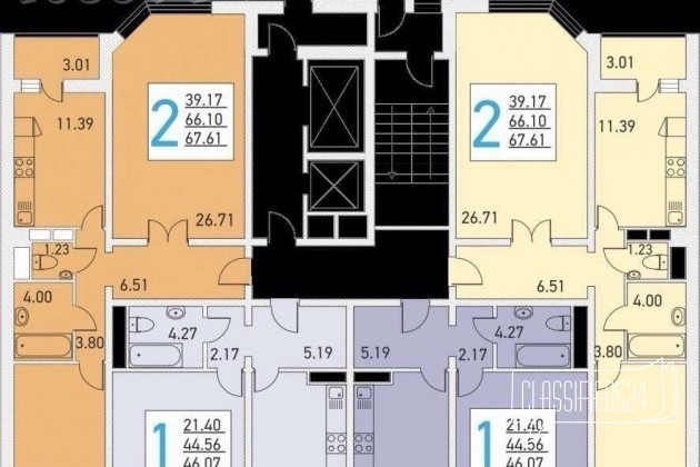 2-к квартира, 68 м², 11/19 эт. в городе Долгопрудный, фото 4, стоимость: 5 400 000 руб.