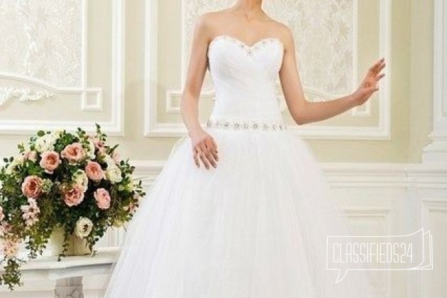 Прекрасное свадебное платье 525А, Р-р 42-44 (S) в городе Санкт-Петербург, фото 1, стоимость: 9 500 руб.