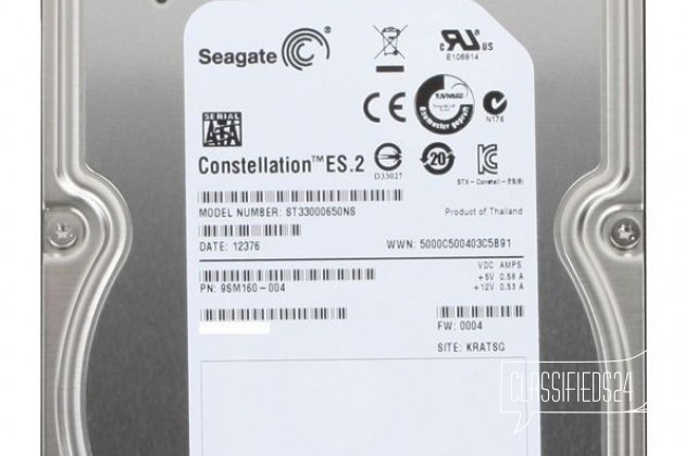 Новый Seagate ST33000650NS 3 Тб в городе Краснодар, фото 1, телефон продавца: +7 (905) 472-29-29