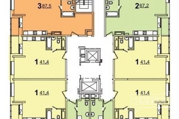 2-к квартира, 69.1 м², 5/17 эт. в городе Химки, фото 2, Московская область