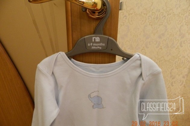 Боди с длинным рукавом Mothercare (80-86 рост) в городе Волгоград, фото 1, Волгоградская область