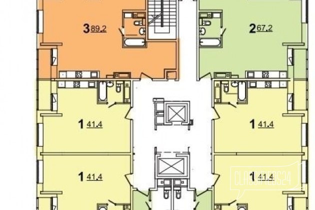 2-к квартира, 70.4 м², 1/17 эт. в городе Химки, фото 2, Московская область