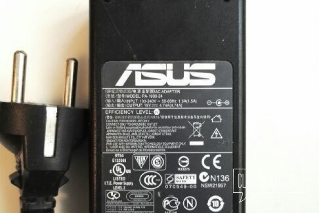 Блок питания для ноутбука Asus ориг. model PA-190 в городе Санкт-Петербург, фото 2, Компьютерные аксессуары