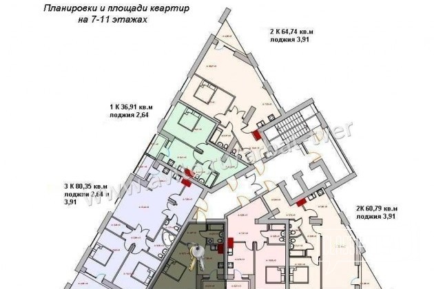 1-к квартира, 34.4 м², 5/12 эт. в городе Тверь, фото 2, стоимость: 1 618 680 руб.