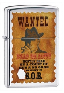 Зажигалка Zippo 28289 Wanted Poster в городе Москва, фото 1, Московская область