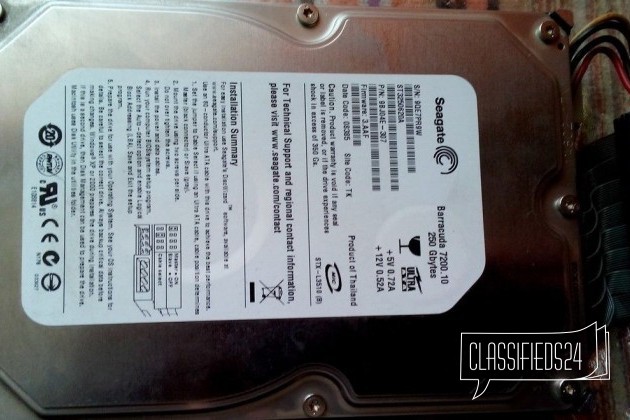 Винчестер Seagate IDE 250 GB в городе Красноярск, фото 3, телефон продавца: +7 (933) 322-44-14