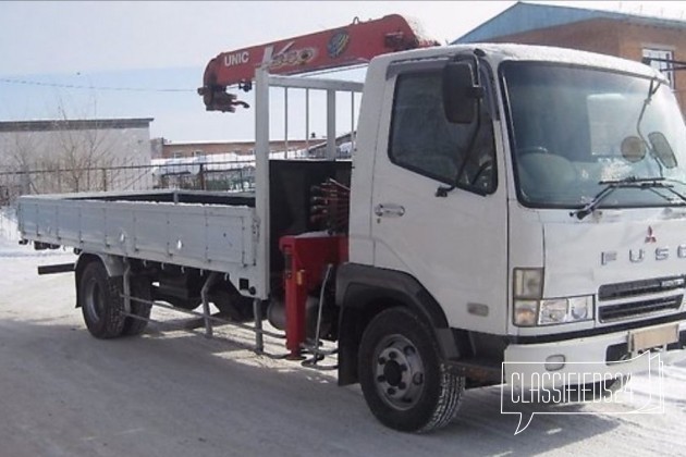 Mitsubishi Fuso, 2004 г, кран 3т, борт 6 тонн, отс в городе Новосибирск, фото 3, Автокраны