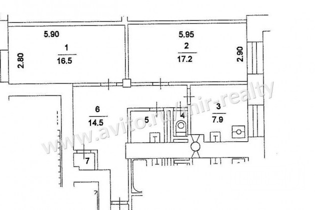 2-к квартира, 62 м², 2/12 эт. в городе Москва, фото 6, телефон продавца: +7 (495) 223-86-41