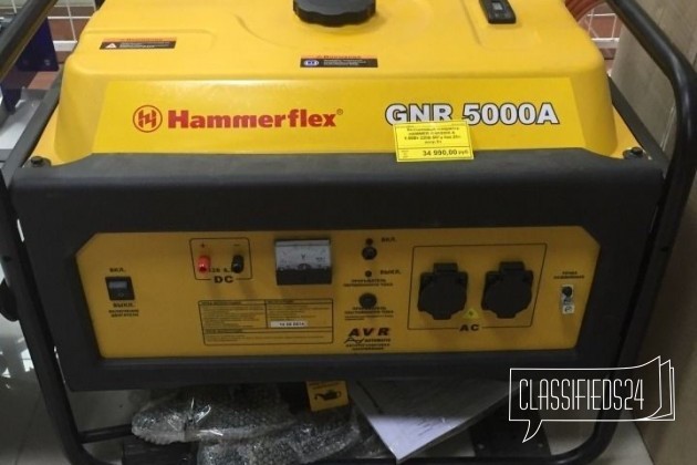 Бензиновый генератор hammer GNR5000 А в городе Ижевск, фото 1, телефон продавца: +7 (341) 277-26-72