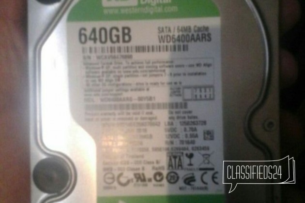 WD Green 640Gb в городе Красноярск, фото 1, телефон продавца: +7 (913) 182-88-08