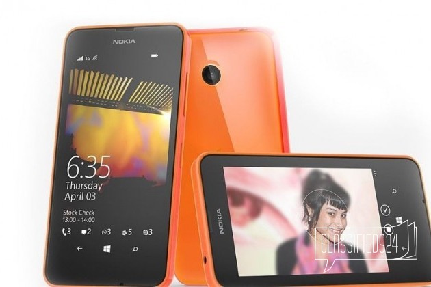 Телефон Nokia Lumia 635 Оранжевый в городе Пермь, фото 1, телефон продавца: +7 (342) 271-34-34