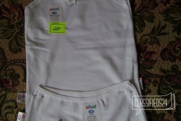 Комплект белья для девочек (майка+ трусы) abai в городе Бузулук, фото 2, стоимость: 200 руб.