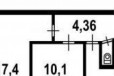 2-к квартира, 44 м², 9/9 эт. в городе Санкт-Петербург, фото 1, Ленинградская область