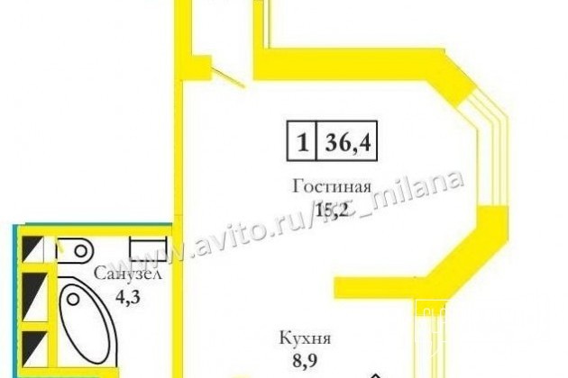 1-к квартира, 44 м², 7/20 эт. в городе Оренбург, фото 6, Новостройки