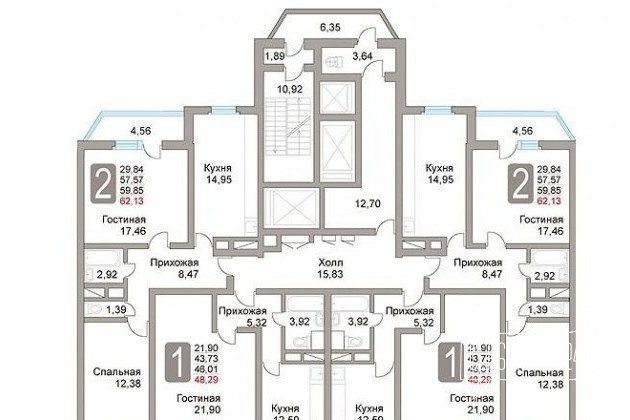 1-к квартира, 48.4 м², 16/25 эт. в городе Балашиха, фото 7, телефон продавца: +7 (495) 236-94-68