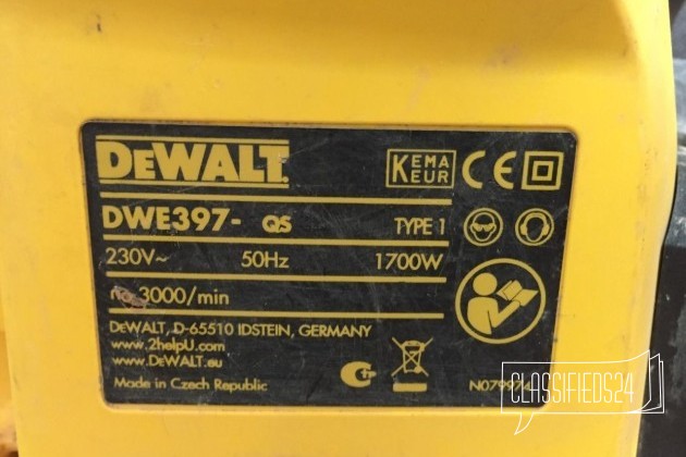 Пила-аллигатор DeWalt DWE397 в городе Тольятти, фото 3, телефон продавца: +7 (987) 901-07-34