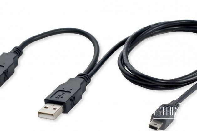 Кабель 2xUSB - miniUSB для внешнего жёсткого диска в городе Челябинск, фото 1, телефон продавца: +7 (908) 069-45-31