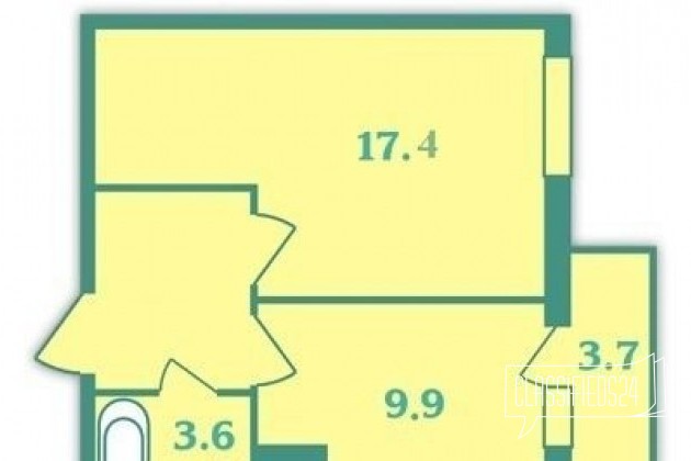 1-к квартира, 38 м², 17/22 эт. в городе Санкт-Петербург, фото 1, Вторичный рынок