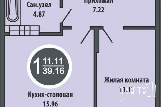 1-к квартира, 39 м², 6/8 эт. в городе Тюмень, фото 4, Новостройки