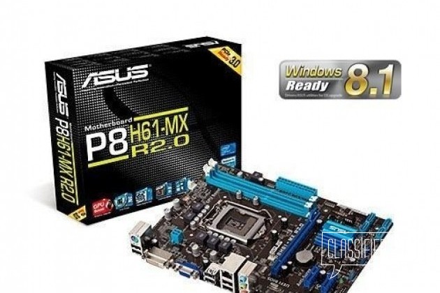 Материнская плата asus P8H61-MX R2.0 (RTL) LGA1155 в городе Петропавловск-Камчатский, фото 1, телефон продавца: +7 (908) 495-74-23