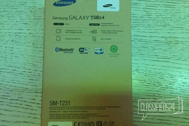 Samsung galaxy tab 4 SM-T231 3G 8gb+ micro sd в городе Москва, фото 2, стоимость: 9 000 руб.