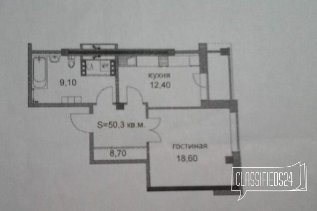 1-к квартира, 48.8 м², 3/10 эт. в городе Новокузнецк, фото 6, Вторичный рынок