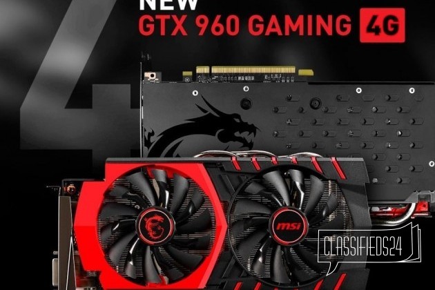 Gtx 960 4g Msi Gaming (новая) в городе Новосибирск, фото 1, Новосибирская область