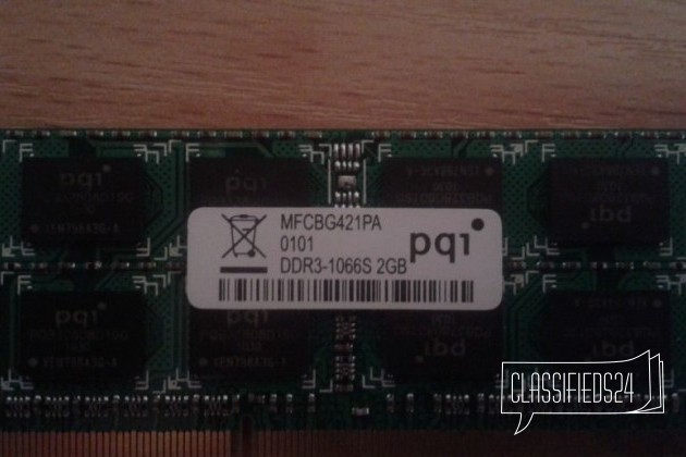 Оперативная память ноутбука DDR3-1066S 2GB в городе Ростов-на-Дону, фото 1, Модули памяти