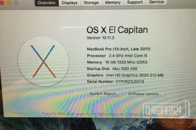 Apple MacBook Pro 13 в городе Москва, фото 2, Московская область