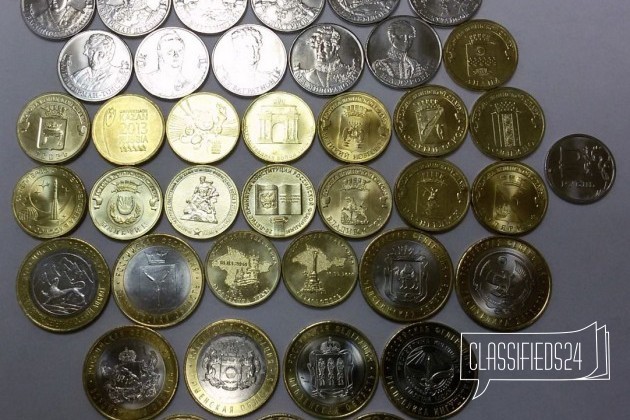 Юбилейные монеты 40 штук в городе Пермь, фото 1, телефон продавца: +7 (906) 887-69-55