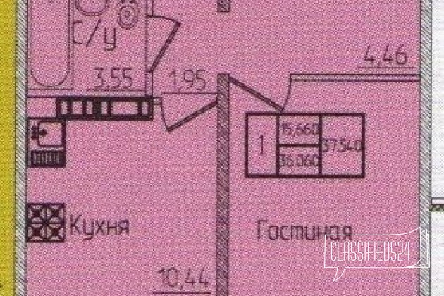 1-к квартира, 38 м², 13/17 эт. в городе Оренбург, фото 1, стоимость: 1 340 000 руб.