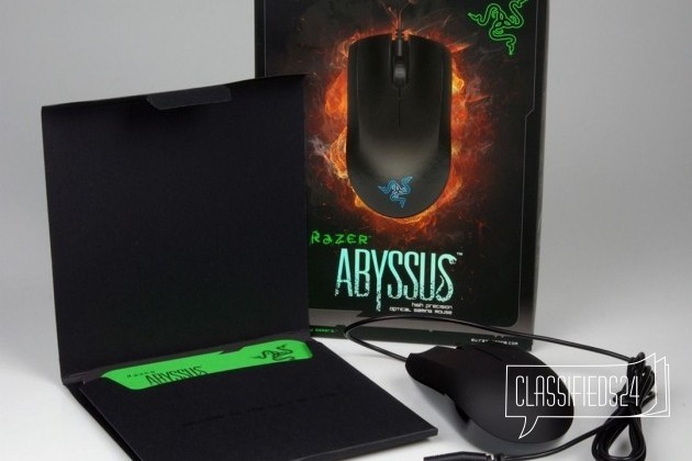 Мышь игровая Razer Abyssus + коврик Goliathus в городе Санкт-Петербург, фото 1, телефон продавца: +7 (911) 780-10-20